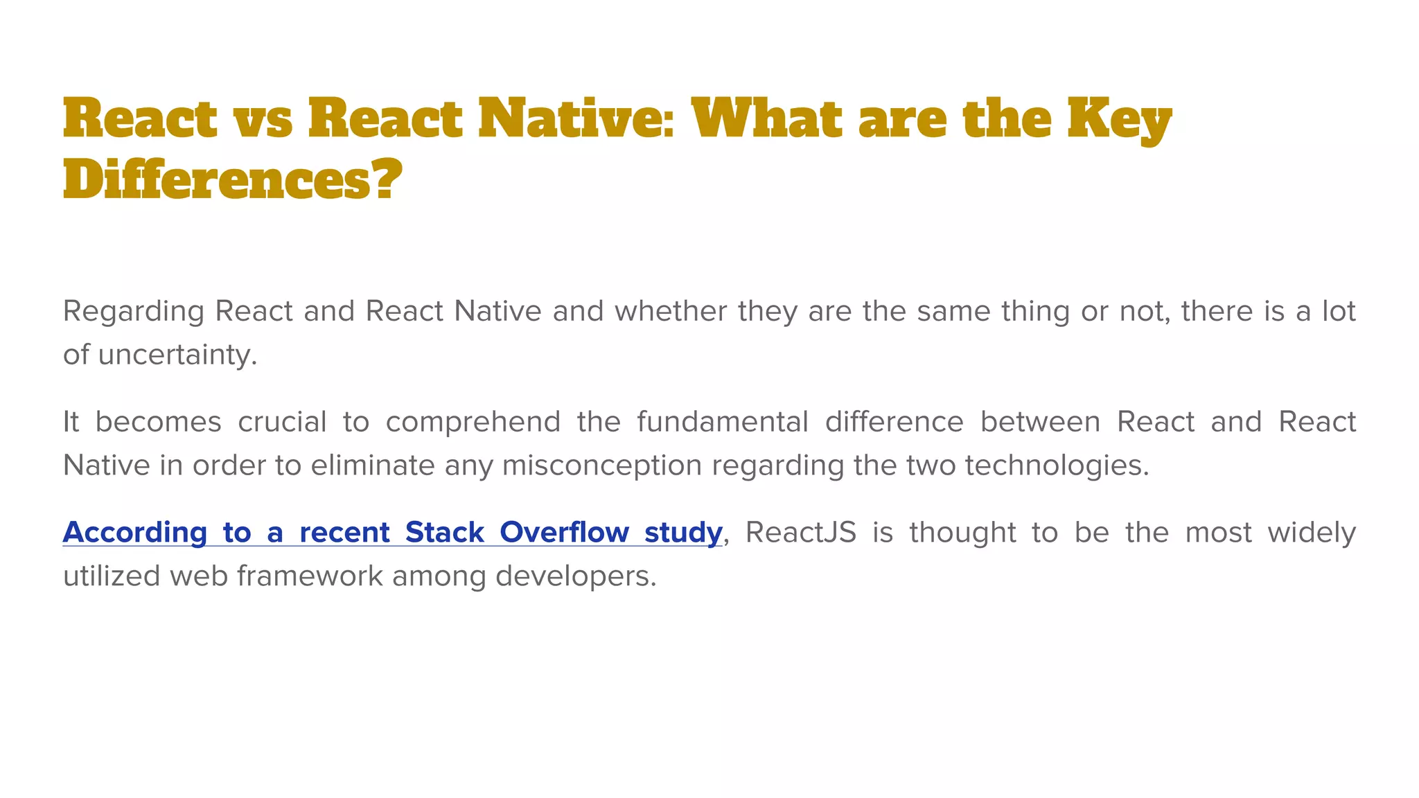 React vs React Native | PPT