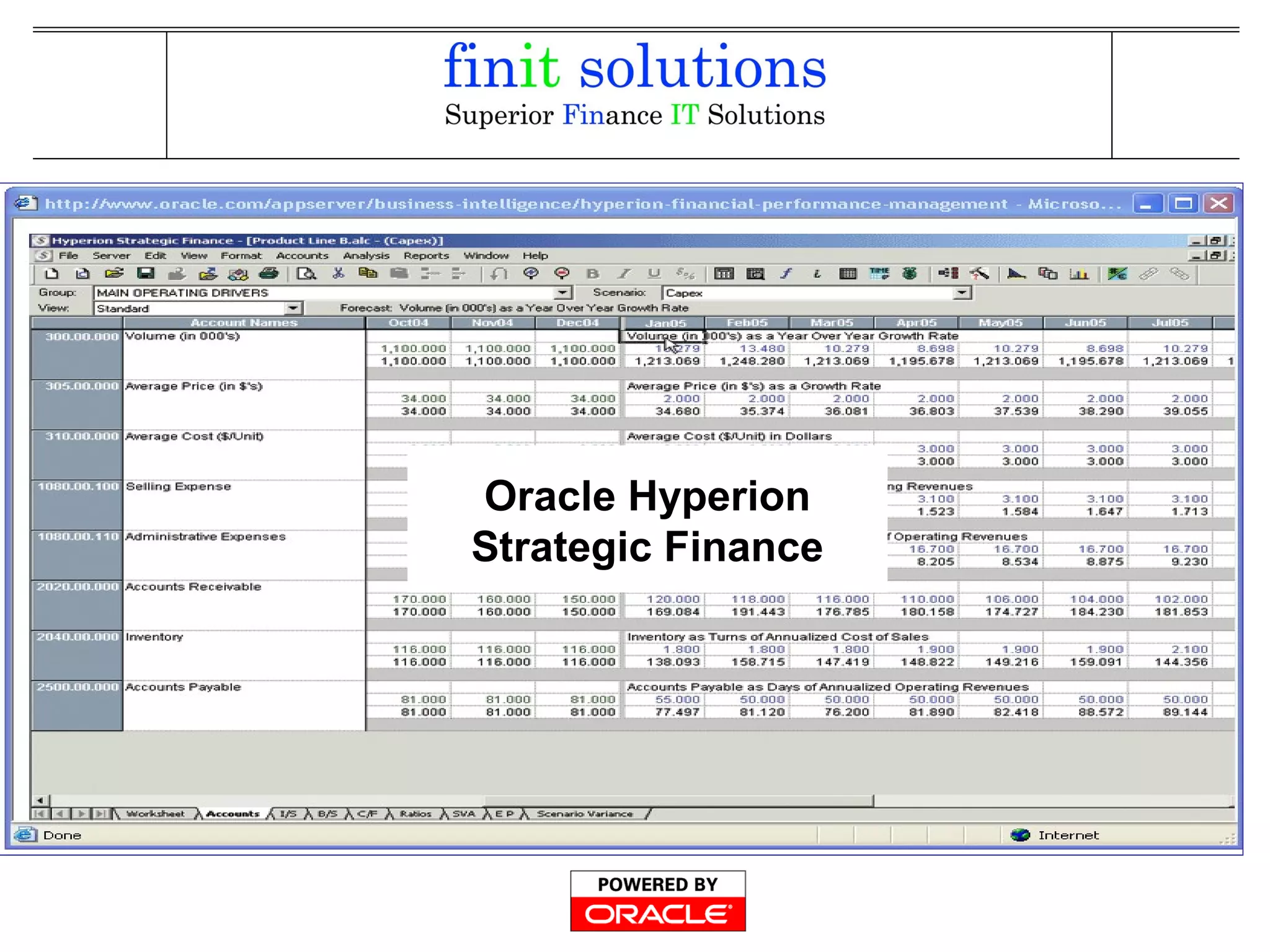 Oracle Hyperion
Strategic Finance
 