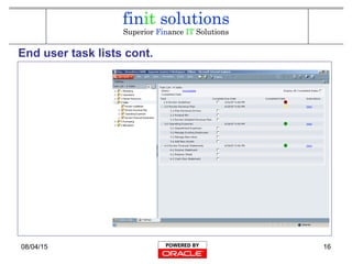 08/04/15 16
End user task lists cont.
 