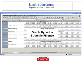 Oracle Hyperion
Strategic Finance
 