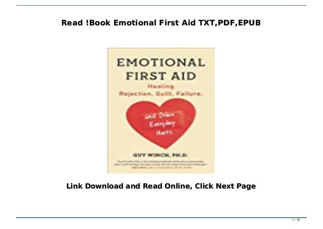 Read Book Emotional First Aid Txt Pdf Epub