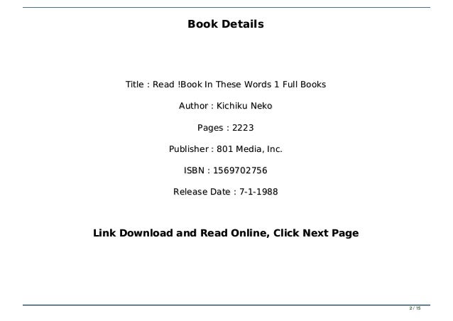 Read Book In These Words 1 Full Books Read Book In These Words 1 Full Books
