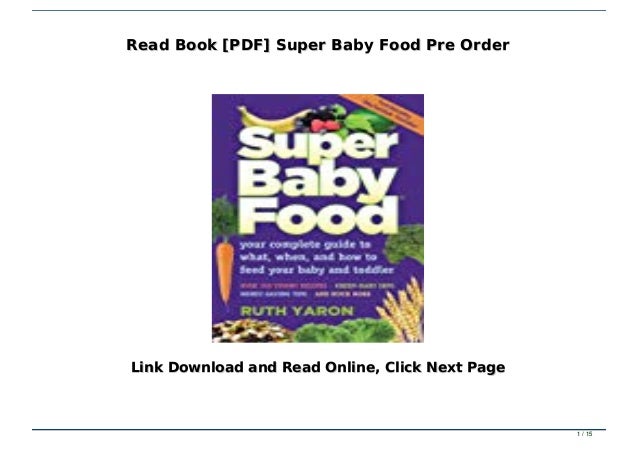 super baby food by ruth yaron