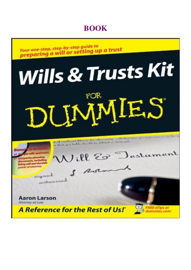 Read Book Wills And Trusts Kit For Dummies For Android