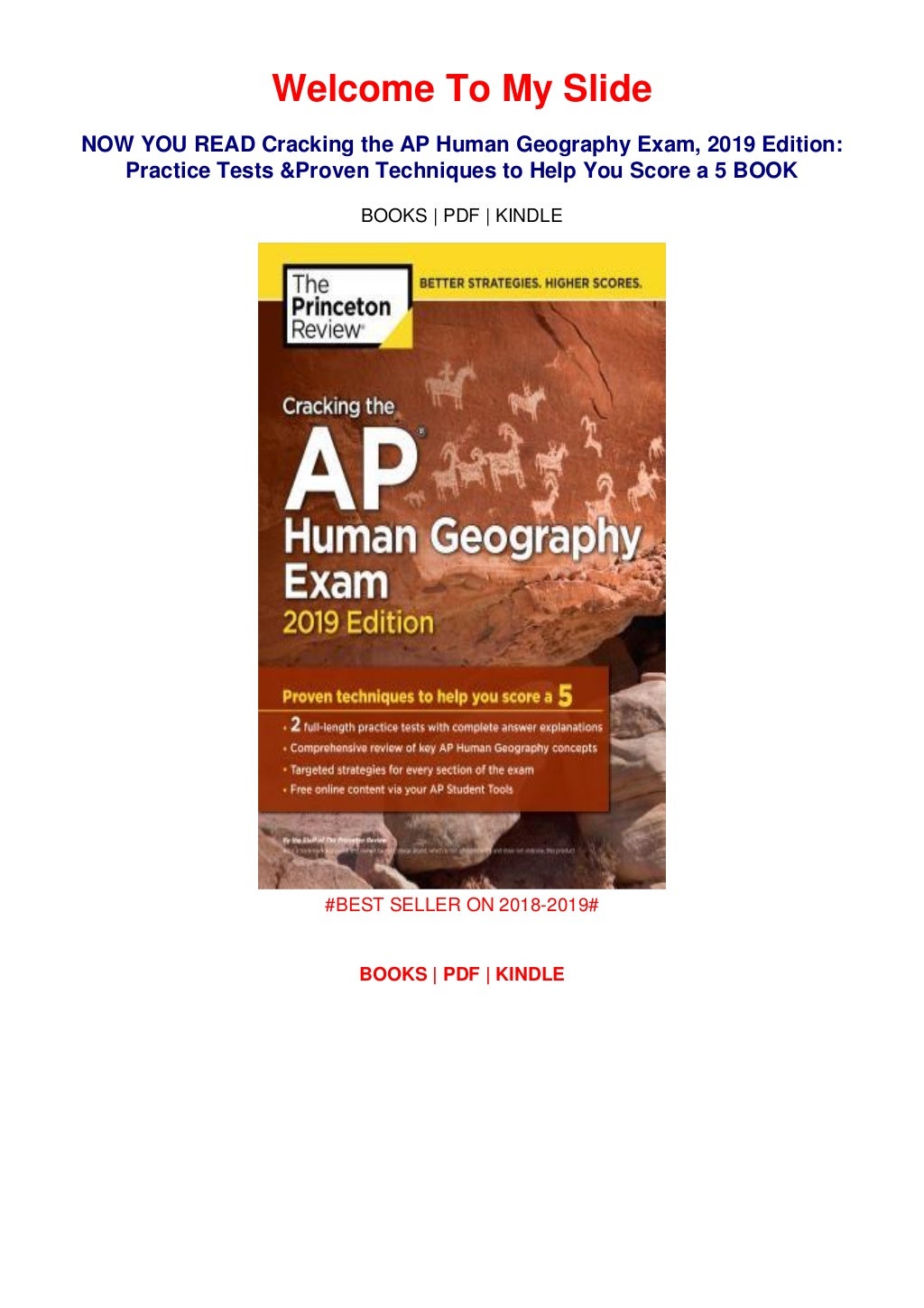 Read Books (PDF) Cracking the AP Human Geography Exam, 2019 Edition