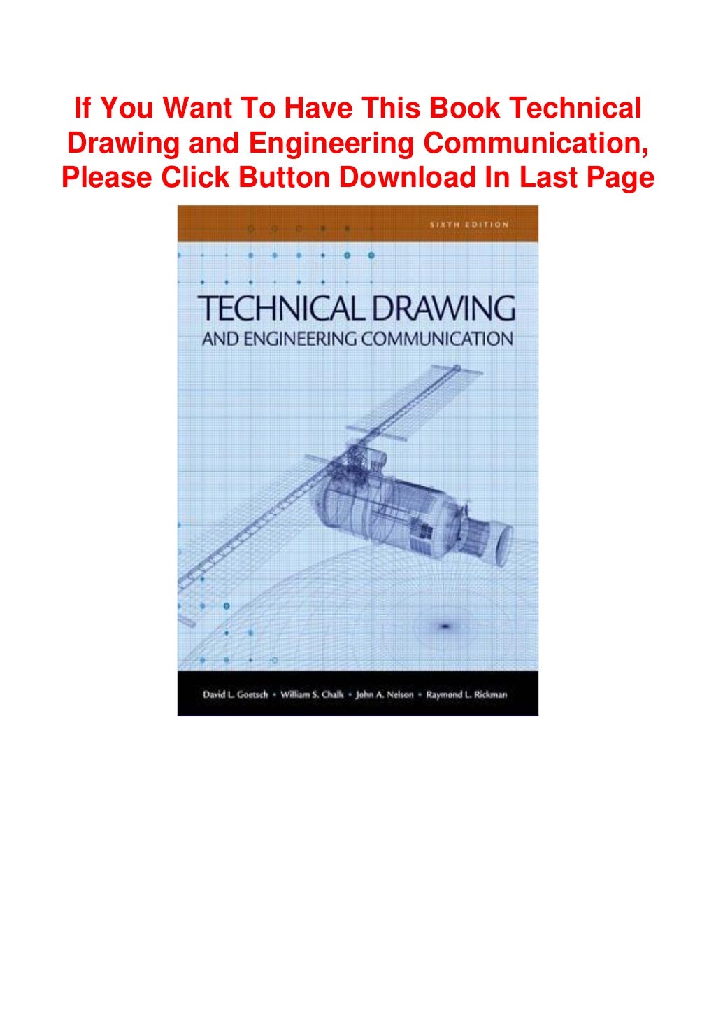 Read Books (PDF) Technical Drawing and Engineering Communication