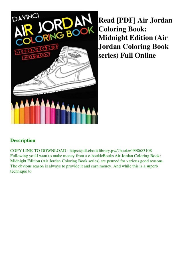 Download Read Pdf Air Jordan Coloring Book Midnight Edition Air Jordan Colo