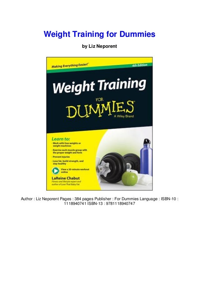 Read[PDF book] Weight Training for Dummies *Full Originaly
