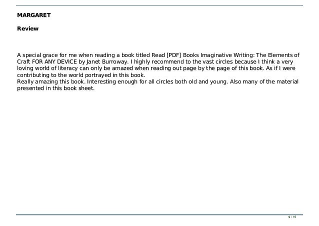 Imaginative Writing Janet Burroway Pdf