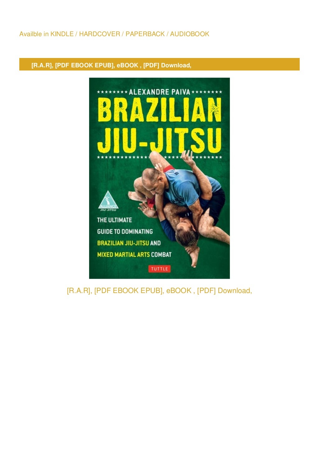Read[PDF]Brazilian JiuJitsu The Ultimate Guide to Dominating