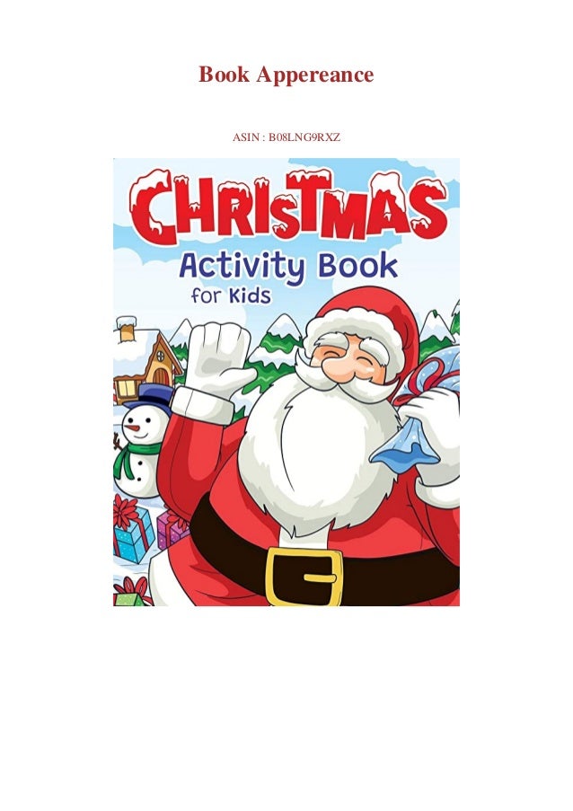 Read Pdf Christmas Activity Book For Kids Super Fun Christmas Activ