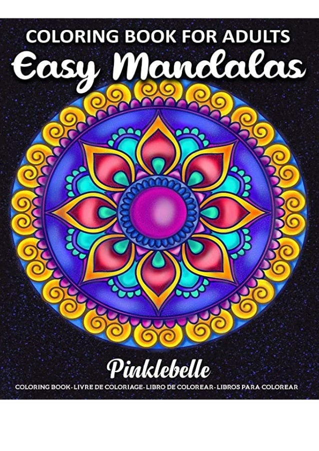 Download Read Pdf Easy Mandalas Coloring Book For Adults Relaxation With 50