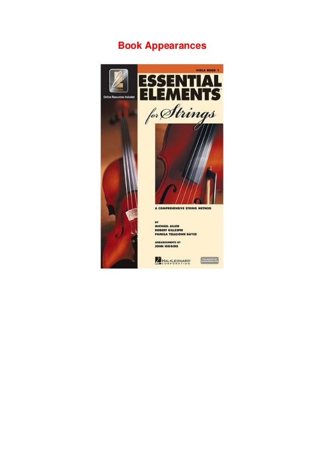 (READ PDF EBOOK) Essential Elements for Strings - Book 1 with Eei ...