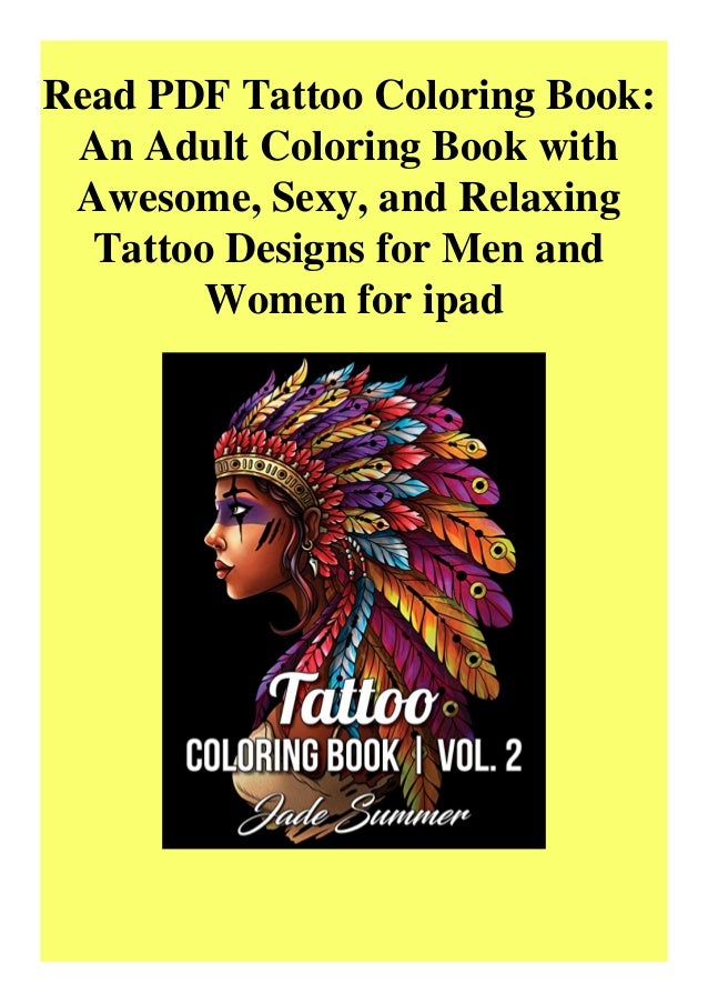 Download Read Pdf Tattoo Coloring Book An Adult Coloring Book With Awesome Se
