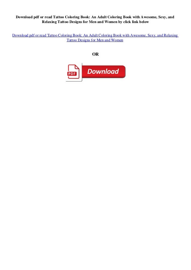Download Read Pdf Tattoo Coloring Book An Adult Coloring Book With Awesome