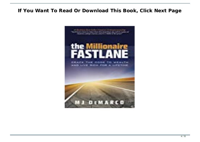 the millionaire fastlane pdf