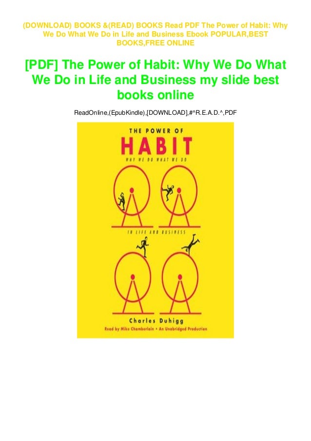 The Power Of Habit PDF Free Download