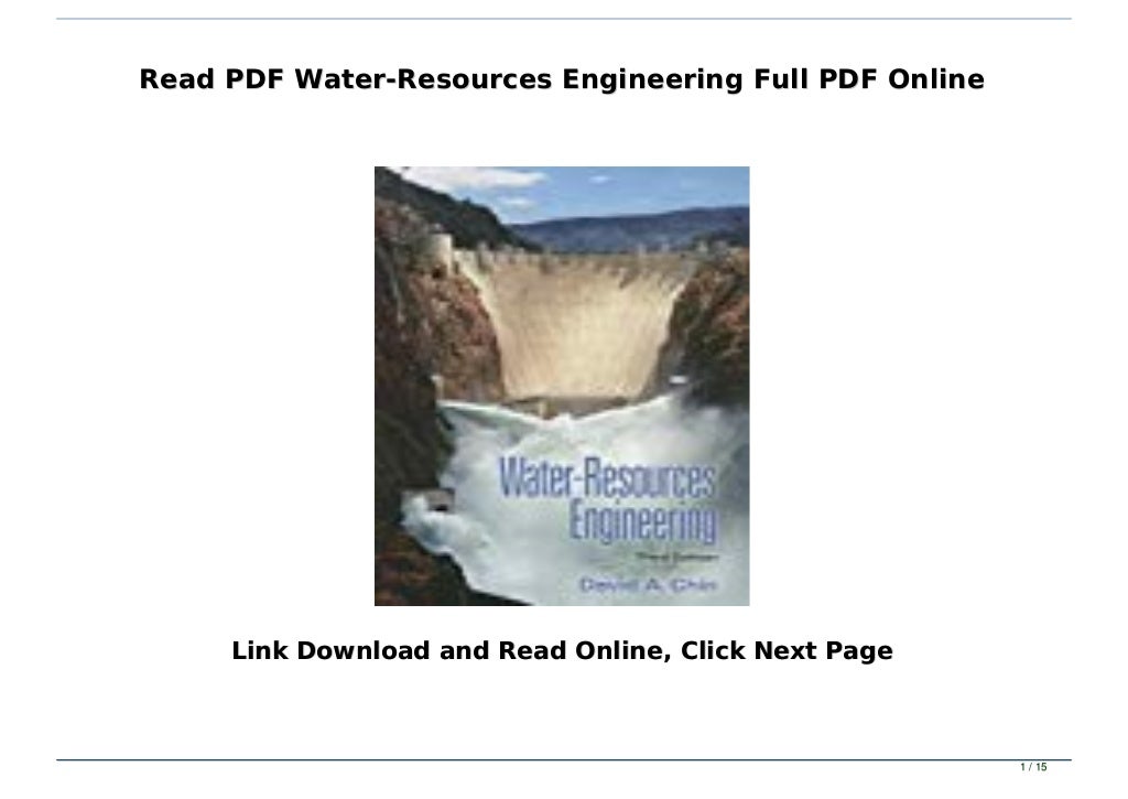 Read PDF Water Resources Engineering Full PDF Online