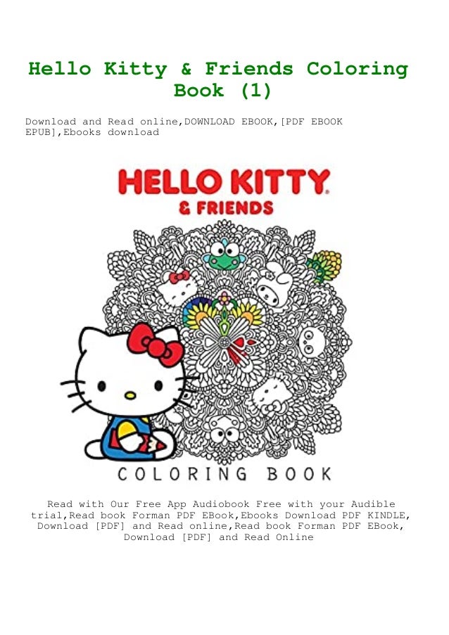 Download Read Pdf Hello Kitty Friends Coloring Book 1 Read Online