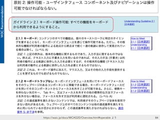84https://waic.jp/docs/WCAG20/Overview.html#operable より
 