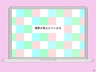35
境界が見えにくいかも
 