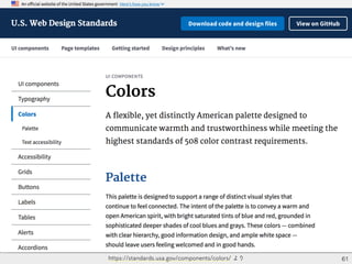 61https://standards.usa.gov/components/colors/ より
 