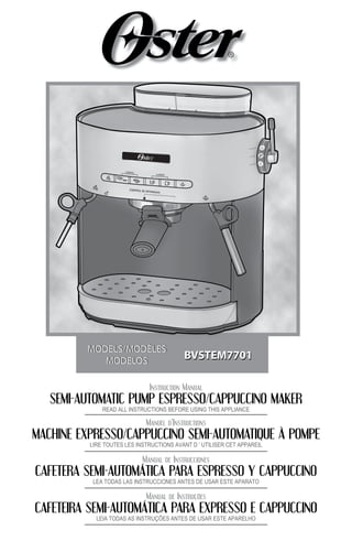Read all instructions before using this appliance. manuel d instructi…