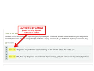 AUTHOR(S) OF ARTICLE
(hint – it is okay if you do
not have an author)
 