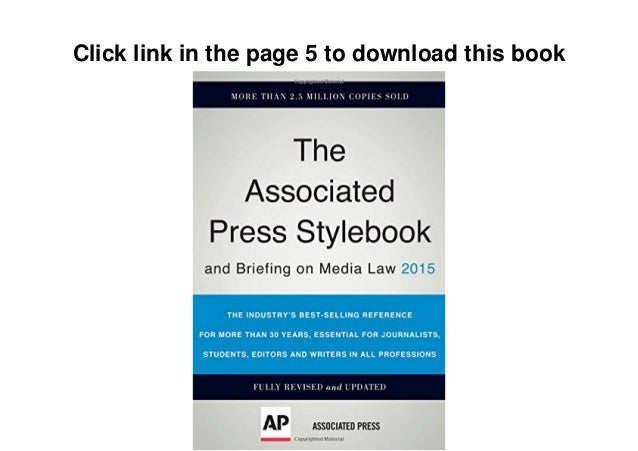The Associated Press Stylebook 2013 by Associated Press