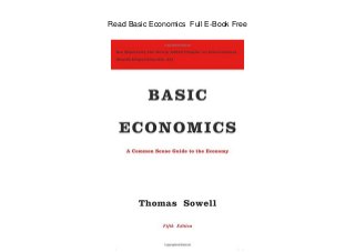 Read Basic Economics Full E-Book Free
 