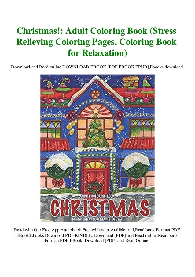 Read Christmas Adult Coloring Book Stress Relieving Coloring Page