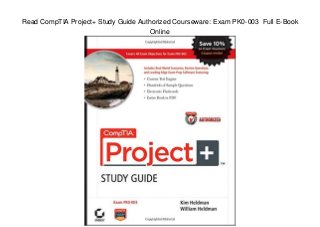 Read CompTIA Project+ Study Guide Authorized Courseware: Exam PK0-003 Full E-Book
Online
 
