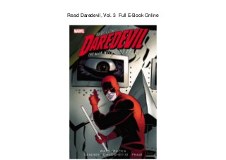 Read Daredevil, Vol. 3 Full E-Book Online
 