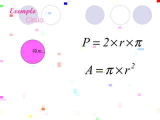 Exemplo     Círculo   20 m  