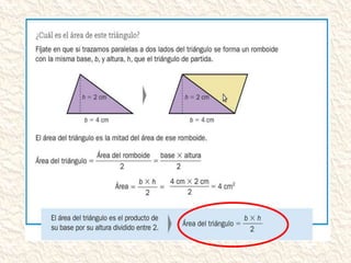 áRea de los triángulos