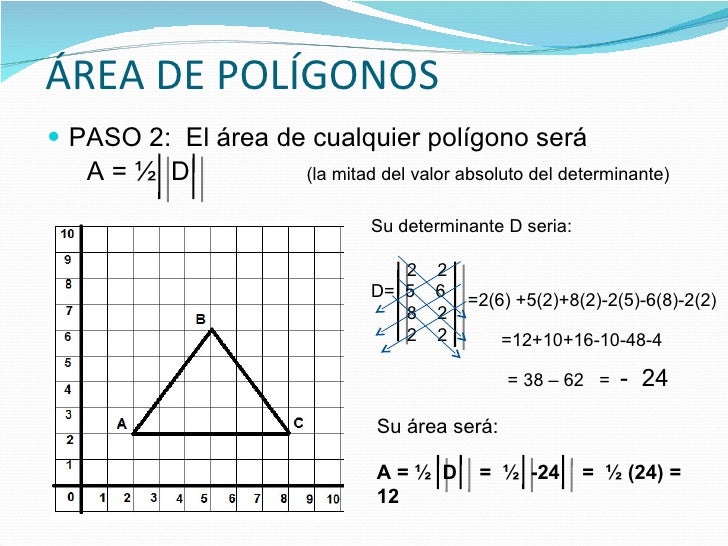 área De Polígonos Geometría Analítica Ejercicios Resueltos