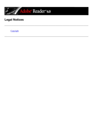 Legal Notices
Copyright
 