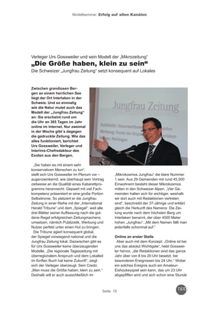 Reader zum Crossmedia-Modellseminar
