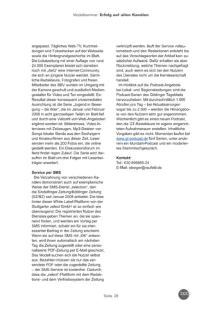 Reader zum Crossmedia-Modellseminar