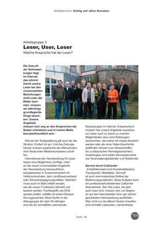 Reader zum Crossmedia-Modellseminar