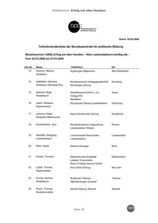 Reader zum Crossmedia-Modellseminar