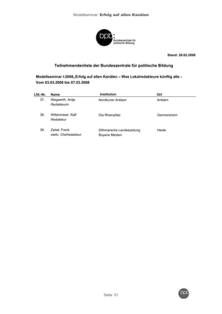 Reader zum Crossmedia-Modellseminar