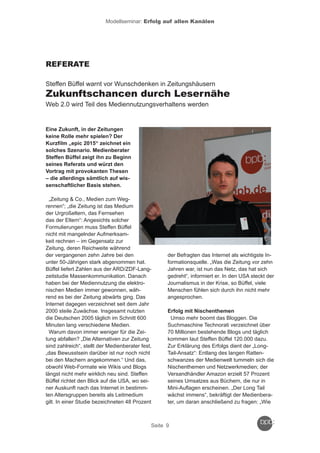 Reader zum Crossmedia-Modellseminar