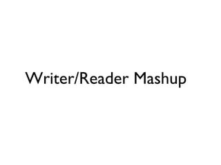 Writer/Reader Mashup   