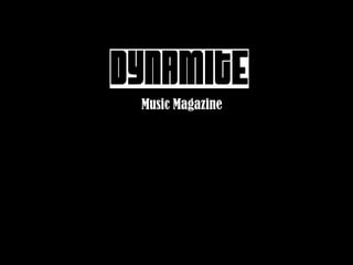 Music Magazine

Readership Profile
 