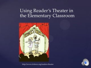 Using Reader’s Theater in
the Elementary Classroom




 http://www.ctvknox.org/readers-theatre
 