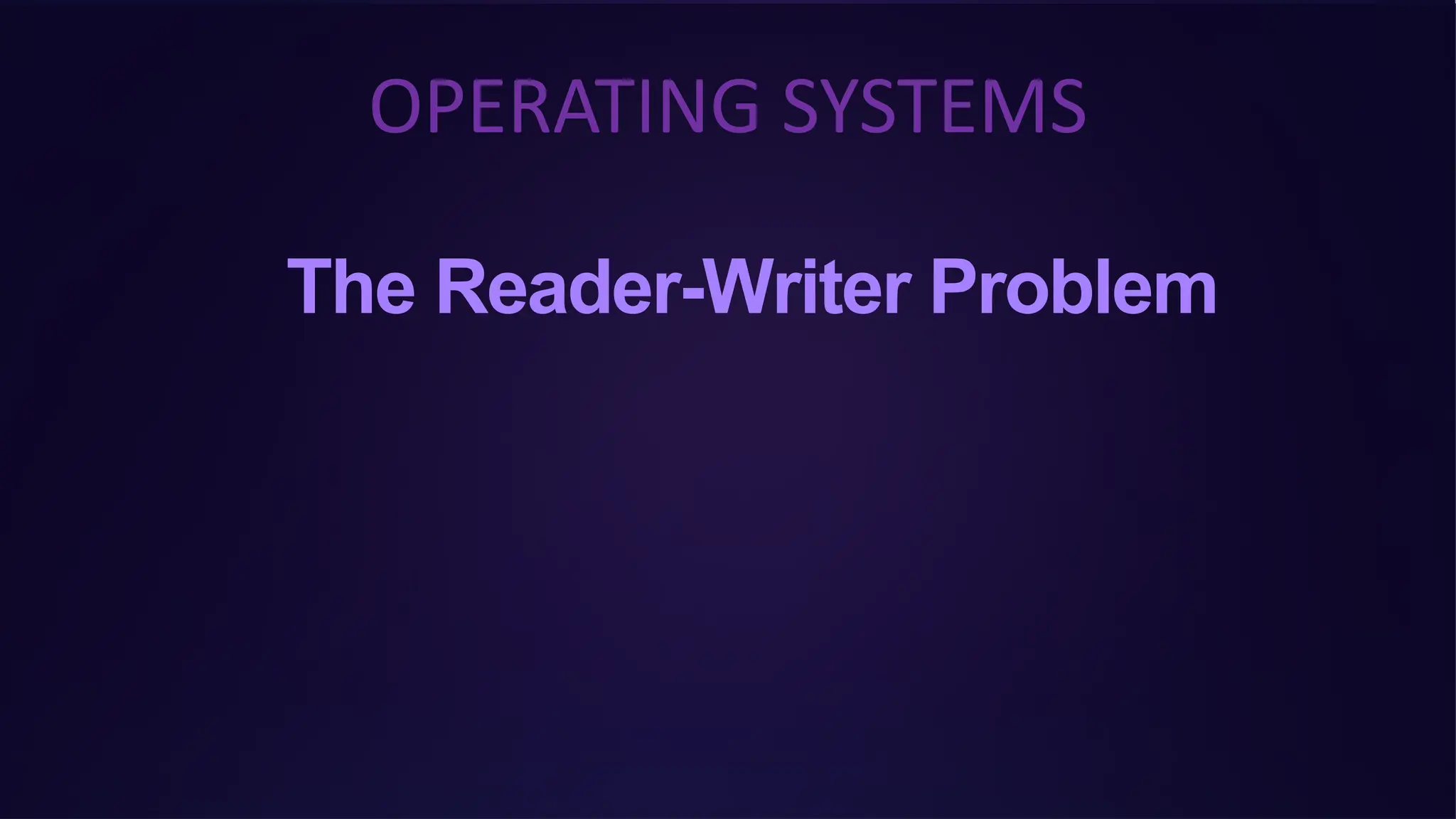 readers writers Problem in operating system | PPT | Computing ...