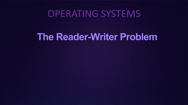 readers writers Problem in operating system | PPT | Computing ...