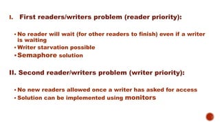 Reader/writer problem | PPT