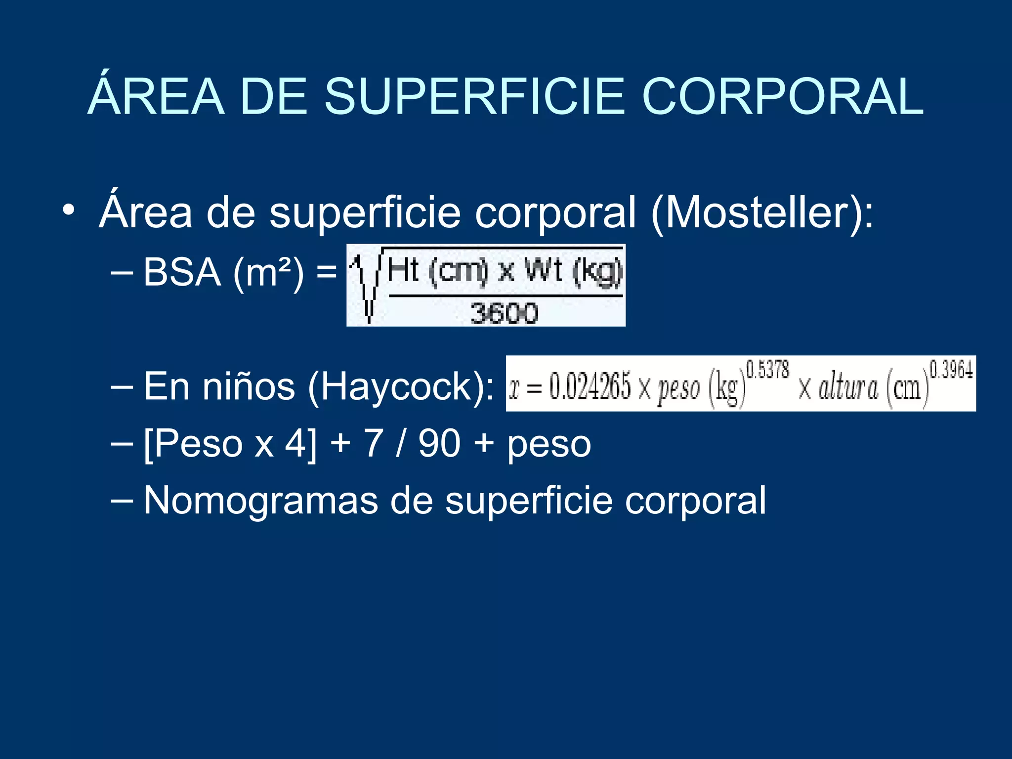 Area de superficie e índice de masa corporal | PPT